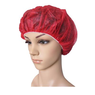 China Best Clean Room Quality 12g Nurse Cap Crowd Cap Disposable Nonwoven Non Woven Cap With Single Elastic for sale