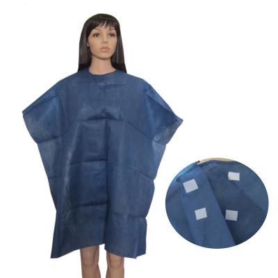 China With Tie On Or With Stick Closure Disposable Hair Salon Cutting Cape for sale