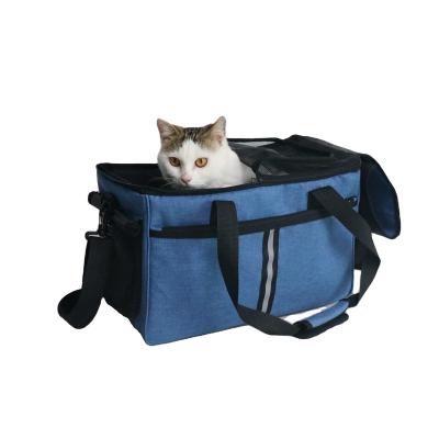 China Small Animals Cat Backpack Expandable Pet Carrier Bag Airline Approved Waterproof Breathable Travel Bag for sale