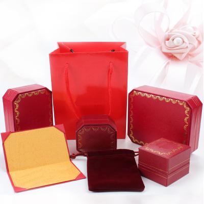 China Wholesale Custom Plastic Logo Luxury Bangle Ring Necklace Jewelry Packaging Box for sale