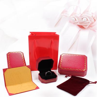 China Custom hot sale plastic jewelry packaging gift box for ring earings necklace jewelry for sale