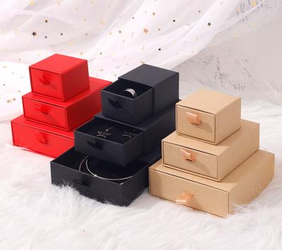 China Custom Luxury Jewelry Packaging Boxes Paper Cardboard With Logo Drawer Paper Box Wholesale Packing Case For Jewelry for sale