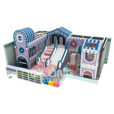 China Customized New Trend Macaron Playground Equipment For Indoor Kids Maze Playground for sale