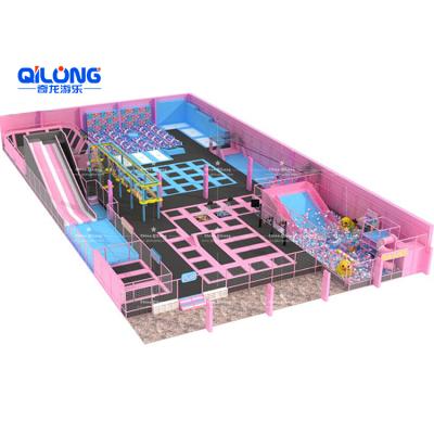 China Free designs as long as given the sizes. Rectangle Adult Trampoline Park Layout Indoor Commercial Trampoline Park For Sale for sale