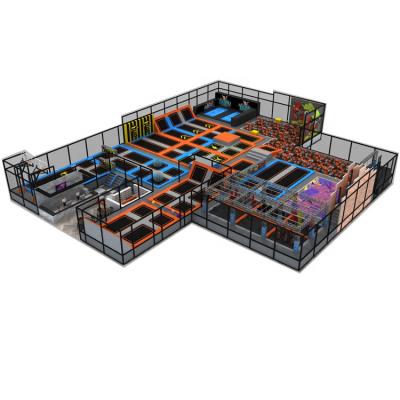 China With Protective Net Customize Trampoline Park Equip With Foam Pit For Sale for sale