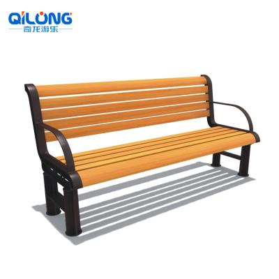 China Cast Iron Outdoor Bench Modern Garden Leisure Amusement Park Bench for sale