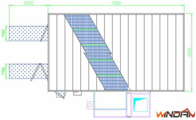 China WD-300 Side Draft Paint Booth  5 Rows Of Grilles Made By Flat Bar / Twisted for sale