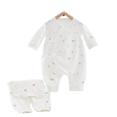 China 100% cotton newborn baby clothes summer newborn baby onesie pajamas khayi monk clothes spring and autumn pure cotton boneless spring clothes for sale