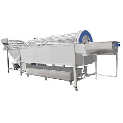 China Vegetable Snacks Factory Food Washer Fruit And Cabbage Drum Washing Machine for sale