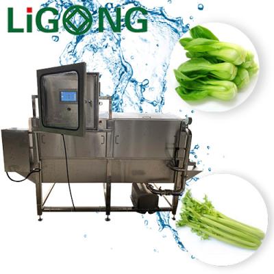 China Snack factory vegetable box jetting industrial machine broccoli washing machine potato washing machine for sale