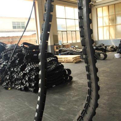 China Agricultural Lightweight Rubber Tracks Rubber Excavator Tracks 46 Link 400mm Width for sale