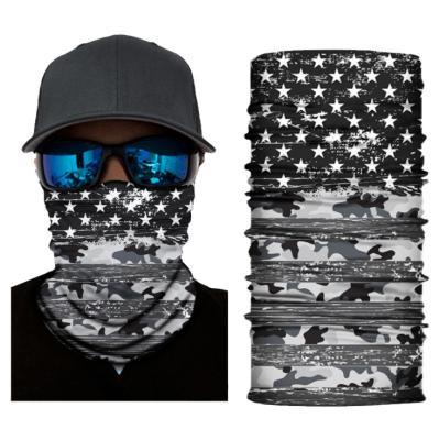 China Multifunctional neck cuff polyester balaclava face mask neck tube scarf elastic soft bandana for sale