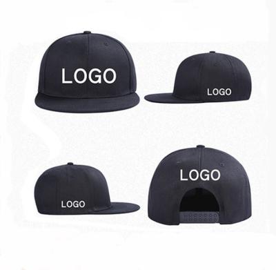 China JOINT Factory Customized Embroidered Printed Logo Patch Brim 6 Panel Snapback Unisex Flat Cap Golf Sports Hats for sale