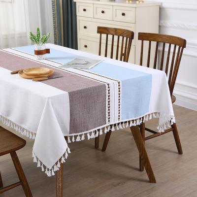 China Modern Design Polyester Round Waterproof Wholesale Cheap Rectangular Tablecloth for sale