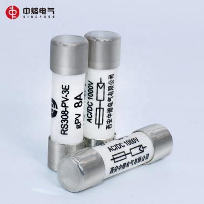 China Protection And Isolation Of Isolating Switches Zhongrong Super Fast Ceramic PV Fuse DC1000V for sale