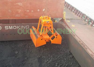 China Clamshell Hydraulic Coal Grab Bucket 9.5T Vessel Crane Handling Equipment for sale