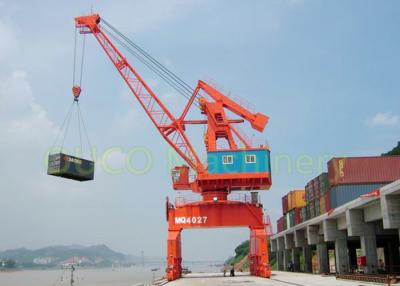 China Hoher Haltbarkeits-Hafen-Hafen-Kran, Boom-Kran-kleiner Abdruck des Gitter-40T zu verkaufen