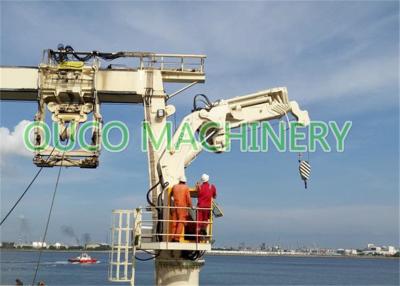 China Hydraulic Telescopic Knuckle Boom Marine Jib Crane for sale