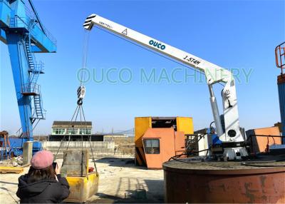 China Pequeña capacidad de cargamento de Crane With 1.5t del pescante de Mini Easy Operation Yacht en venta