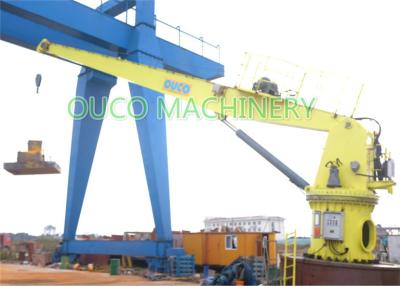 China Flansch-Verbindung reparierte Boom hydraulische Marine Crane zu verkaufen