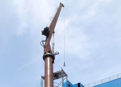 China Angebrachter örtlich festgelegter steifer Boom Crane Custom Extended Pedestal zu verkaufen