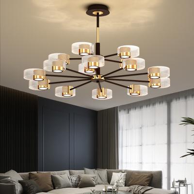 China Luxury VVS Lighting Modern Simple Luxury Living Room LED Chandelier Luxury for sale