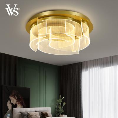 China VVS Contemporary Gold Living Room Light Luxury Modern Led Ceiling Lamp for sale