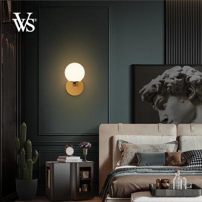 China VVS Nordic Modern Luxury Bedroom Wall Light Fixture Decorative Copper Lamp Led for sale