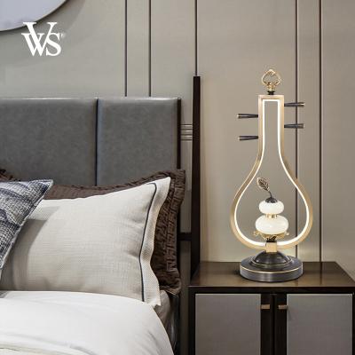 China Modern mini led nightstand luxury office bedroom light fixture copper copper VVS metal lampen table lamps for sale