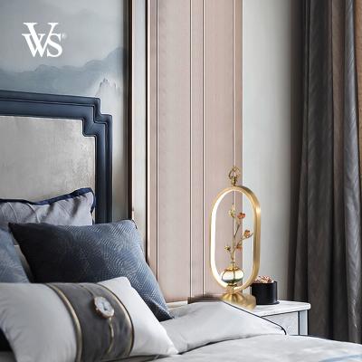 China VVS Luxury Reading Bed Stand Light Lamp Bedroom Ceiling Copper Table Lamps for sale