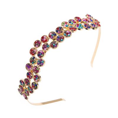 China Crystal Hair Accessories Girls Rhinestone Baroque Headbands New Rhinestone Decoration 2022 Luxury Acrylic Ladies Headbands For Women for sale