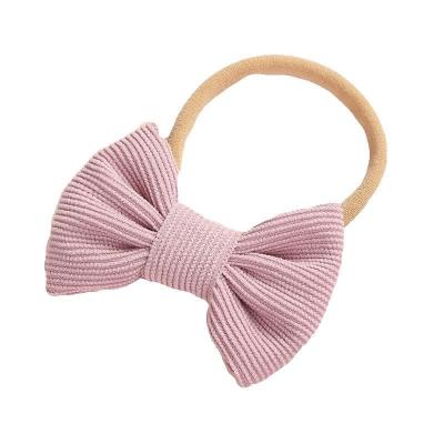 China Decoration Hair Bows Stretchy Nylon Headbands For Toddler Baby Newborn Infant Headband and Bows Baby for sale