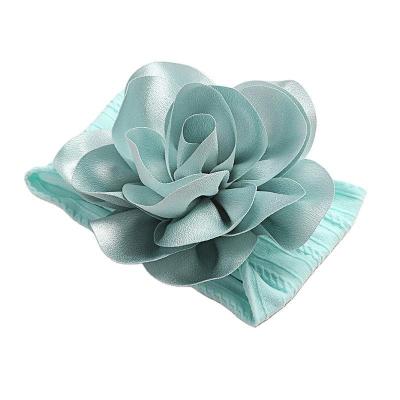 China Wholesale Accessories Soft Hair Decoration Infants Headbands Baby Elastic Nylon Flower Headband for sale