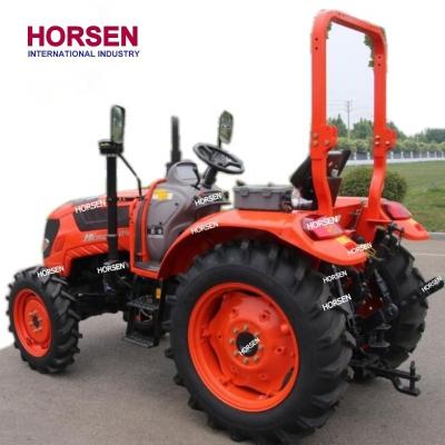 China Farms 40 Hp 4X4 Wheel Compact Farm Tractor , Tractor Front End Loader Price For Sale Made In China By Horsen Industry for sale