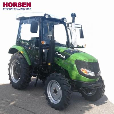 China Small 40HP 45hp 4WD Agricultural Farmer Tractor Farms with Roatry Tiller Tractors and Front End Loader Disc Plow and Bulldozer in china for sale