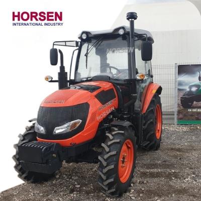 China Farms high grade 50 HP 4 WD agricultural tractor, tractor front end loader, tractor slasher price for sale made in china by Horsen for sale