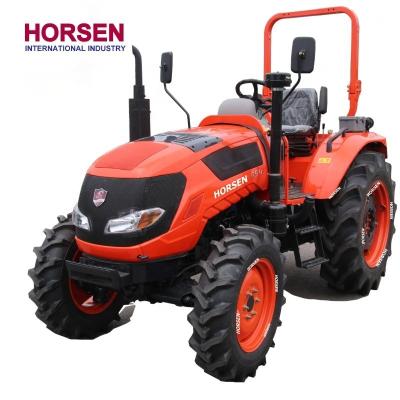 China Farms Chinese Horsen 50hp 55hp engine medium tractor 554 traktor 4wd 4x4 farm 4wd tractor with front loader and slasher mowerfor farm for sale