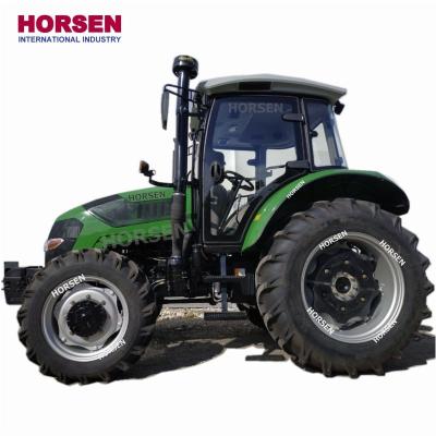 China Farms FL804 80hp 4wd 4 wheel farm tractor with YTO DEUTZ diesel engine front end loader for agriculture sale made in china horsen by for sale