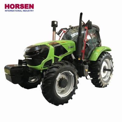 China HORSEN 210 HP 220 HP 230 HP 4WD farms cultivating wheel tractor with front loader and backhoe price for sale made in china for sale