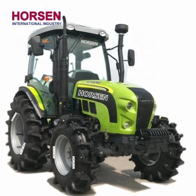 China Cultivate Horsen good quality 80HP 90HP 100HP 4WD 2WD Paddy Field Farm Wheel Tractor for sale made in china by Horsen for sale