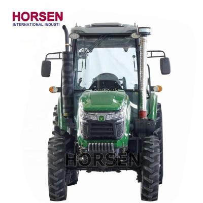 China Farms HORSEN CHINA 90HP 904 Farm Wheel Tractors With AC Cabin, Front End Loader Price For Sale Made In China for sale