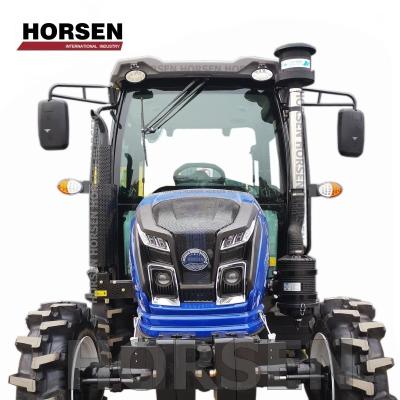 China HORSEN Farms China BIG Dog Tractor 4x4 50HP 60HP Compact Tractor with Loader and Backhoe for sale