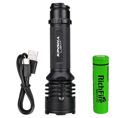 China 1200 Lumen V6 LED USB Flashlight Outdoor Waterproof Military Tactical Self Defensive Camping Flashlight for sale