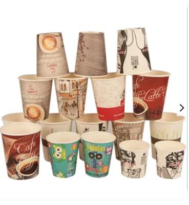 China Disposable No Printed Customized Single Wall Paper Cup Plastic Coffee Paper Cup Packaging Disposable Paper Cup for sale