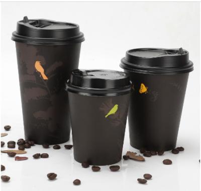 China 8oz/12oz/16oz disposable single wall paper cup, disposable paper coffee cup with lid for sale