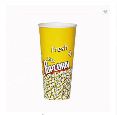 China Disposable Custom Size Printed Paper Cinema Popcorn Cup for sale