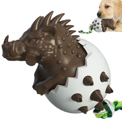 China Viable A TPR Boar In Egg Teeth Cleaning Molar Toy For Aggressive Chewers for sale