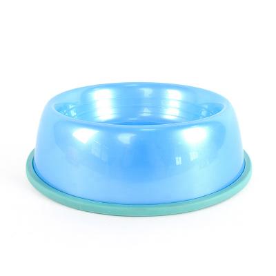 China Cheap and high quality viable blue plastic pp pet bowls for small and medium sized dogs and cats for sale