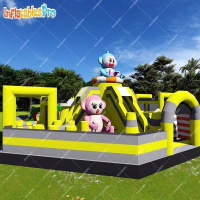 China Outdoor Entertainment Monkey Themed Outdoor Playground Large Inflatable Bouncy Air Room Equipment for sale