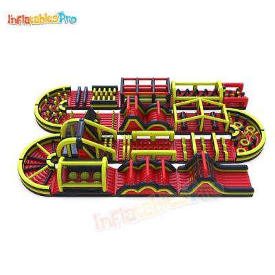 China Outdoor Inflatable Entertainment World Giant Inflatable Bouncy Obstacle Course for sale